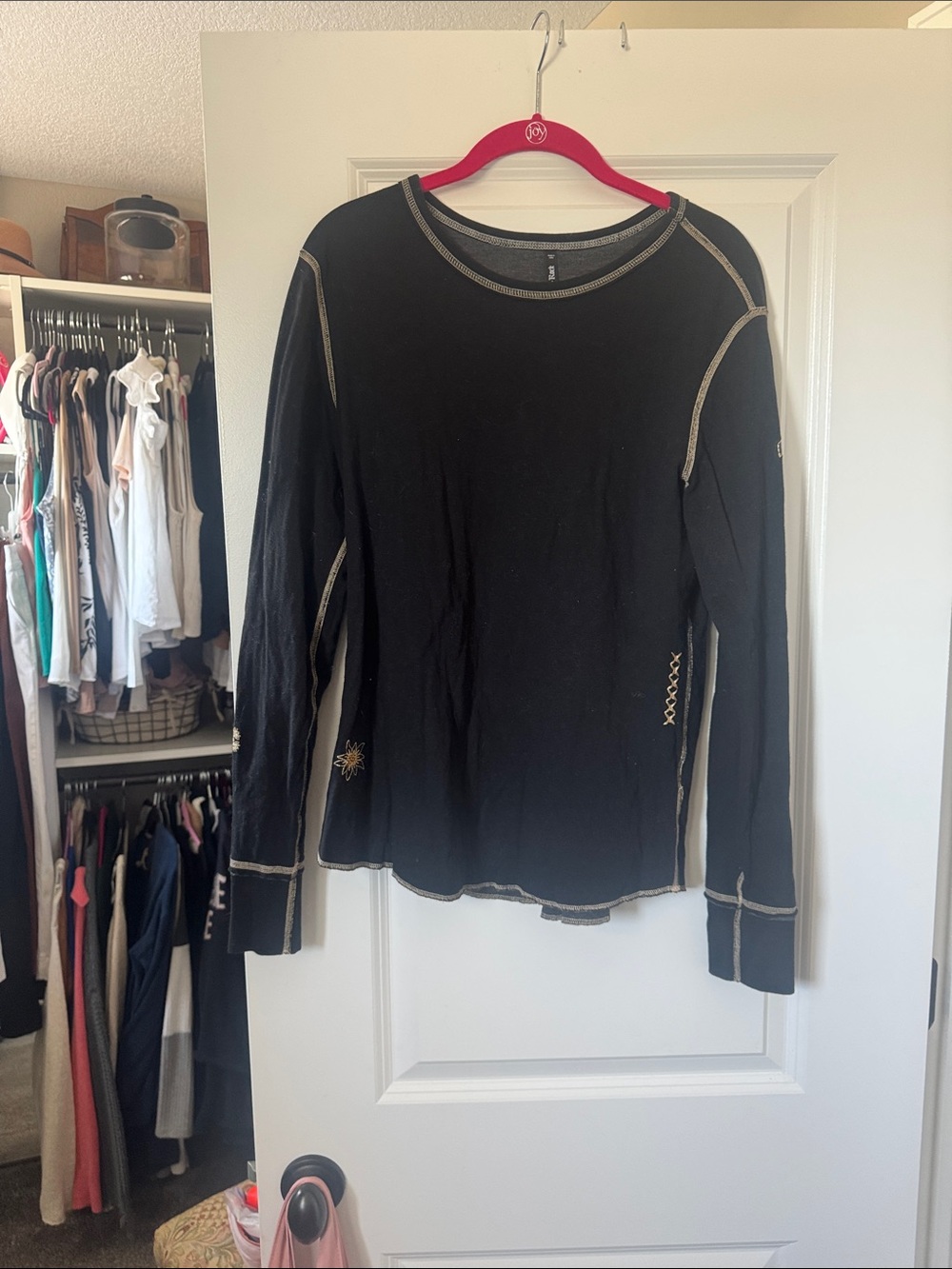 Alp N Rock Black Long-Sleeve Crew with Contrast Stitching